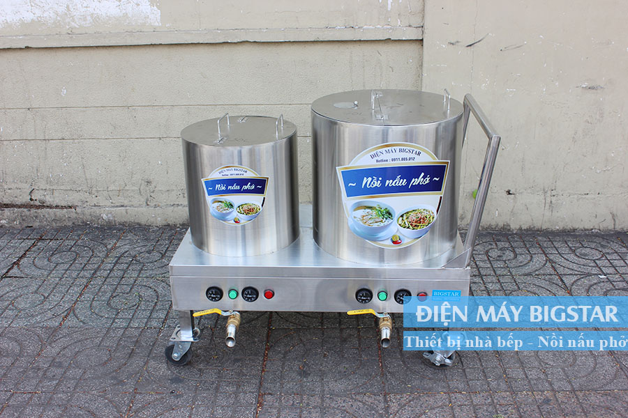Nồi nấu phở điện 30-70L có bánh xe 16 Noi dien nau pho2 30 70L co banh